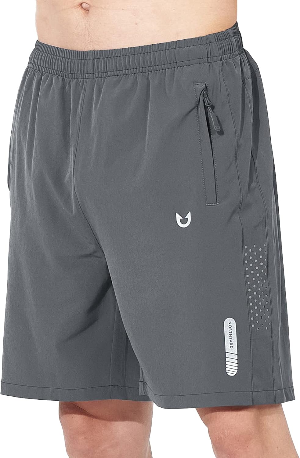 Men's Athletic Running Shorts – Lightweight Quick-Dry with Zipper Pockets