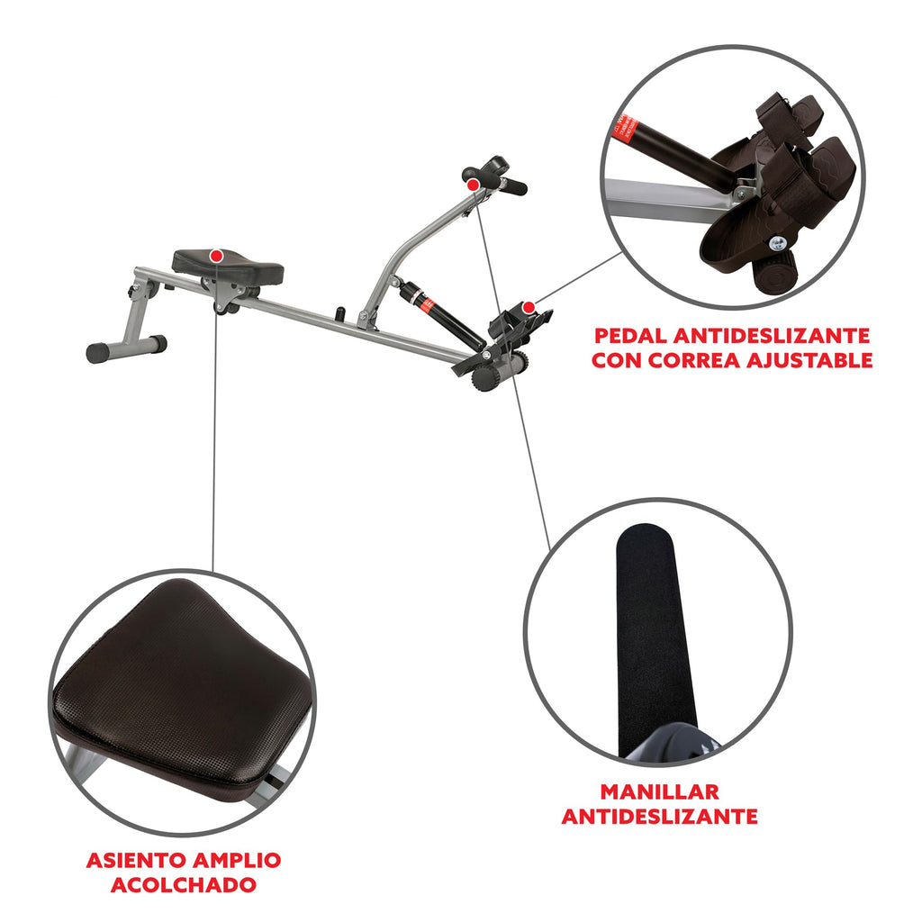 Compact Adjustable Rowing Machine – 12 Resistance Levels, Full-Body Home Workout