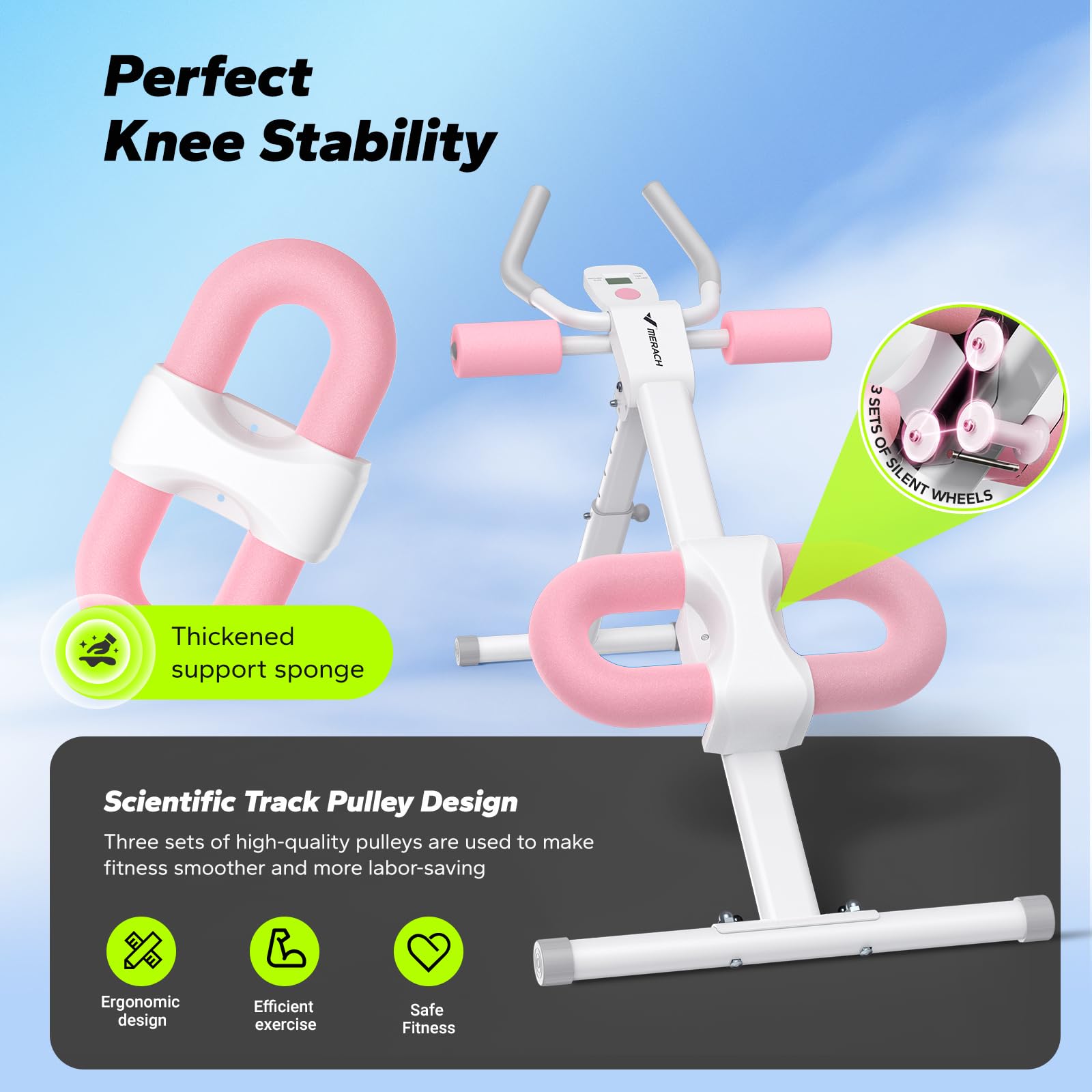Foldable Ab Machine – Adjustable Core & Abdominal Trainer for Home Workouts