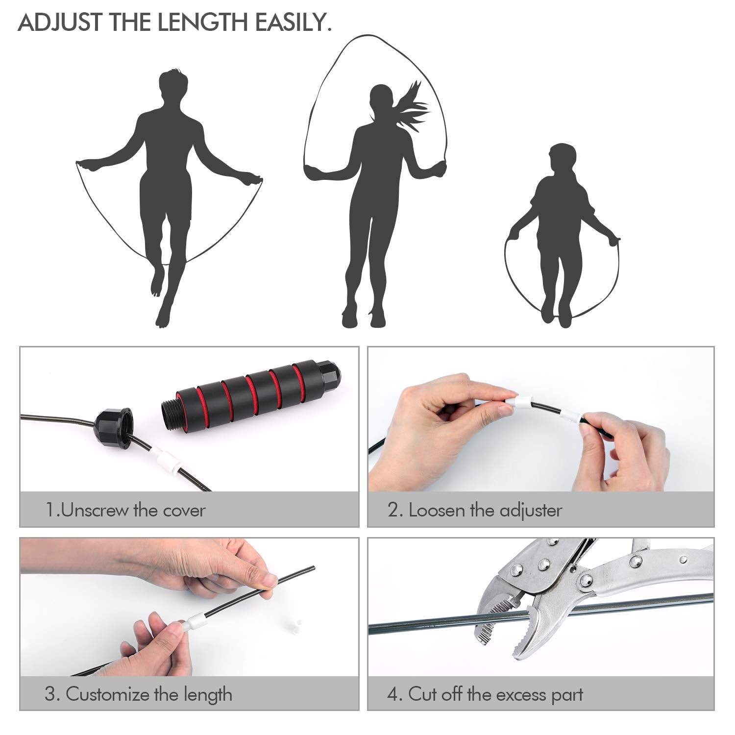 Speed Jump Rope – Tangle-Free Adjustable Cable with Ball Bearings for Cardio & Fat Burning