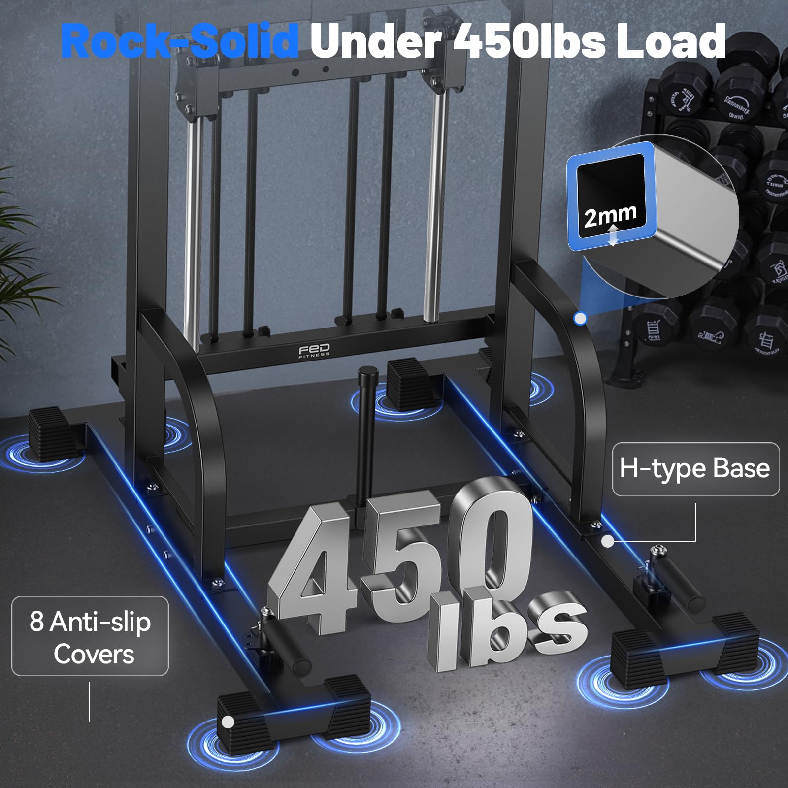 Power Tower Pull Up & Dip Station – 450 lb Capacity Home Gym Strength Trainer