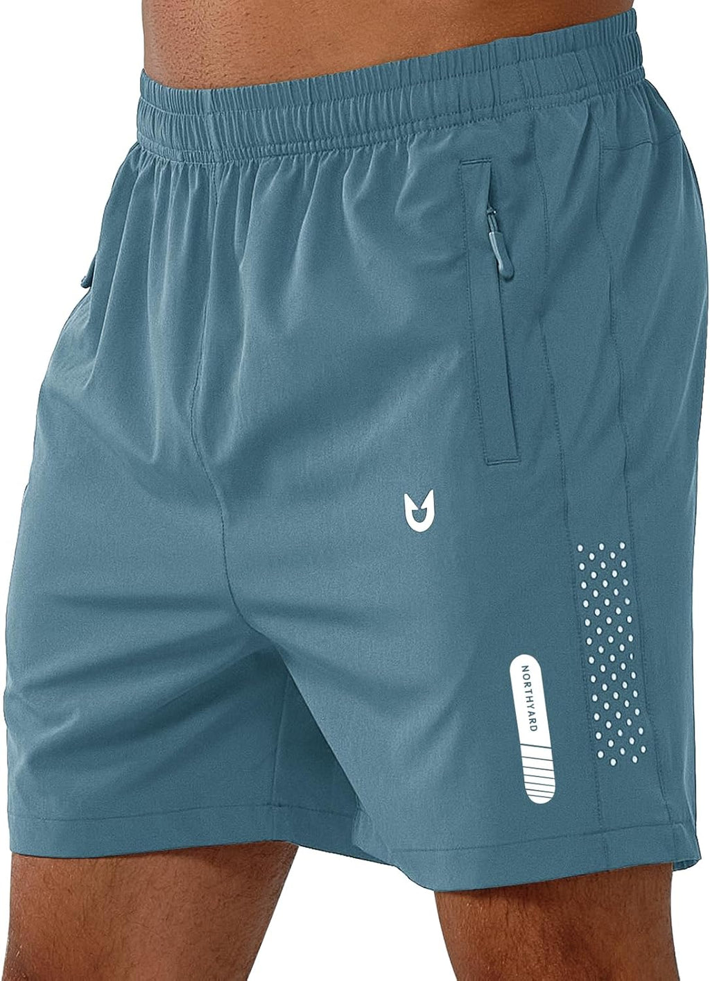 Men's Athletic Running Shorts – Lightweight Quick-Dry with Zipper Pockets