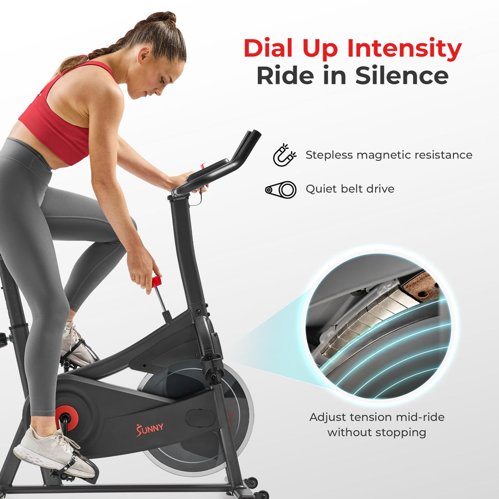 Smart Magnetic Indoor Cycling Bike – Quiet Belt Drive Exercise Bike for Home Cardio