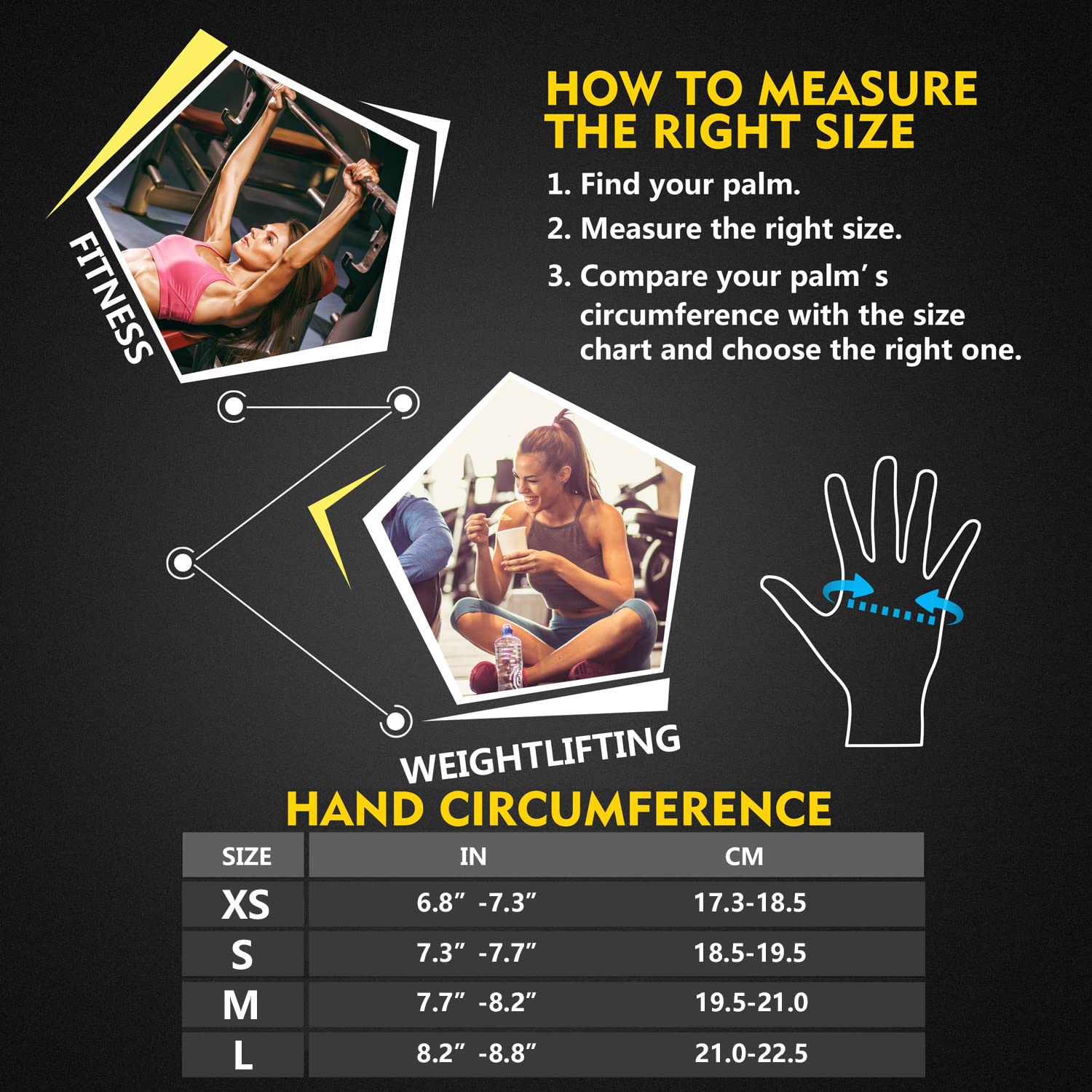 Weight Lifting Gloves with Wrist Wrap Support – Gym Gloves for Men & Women