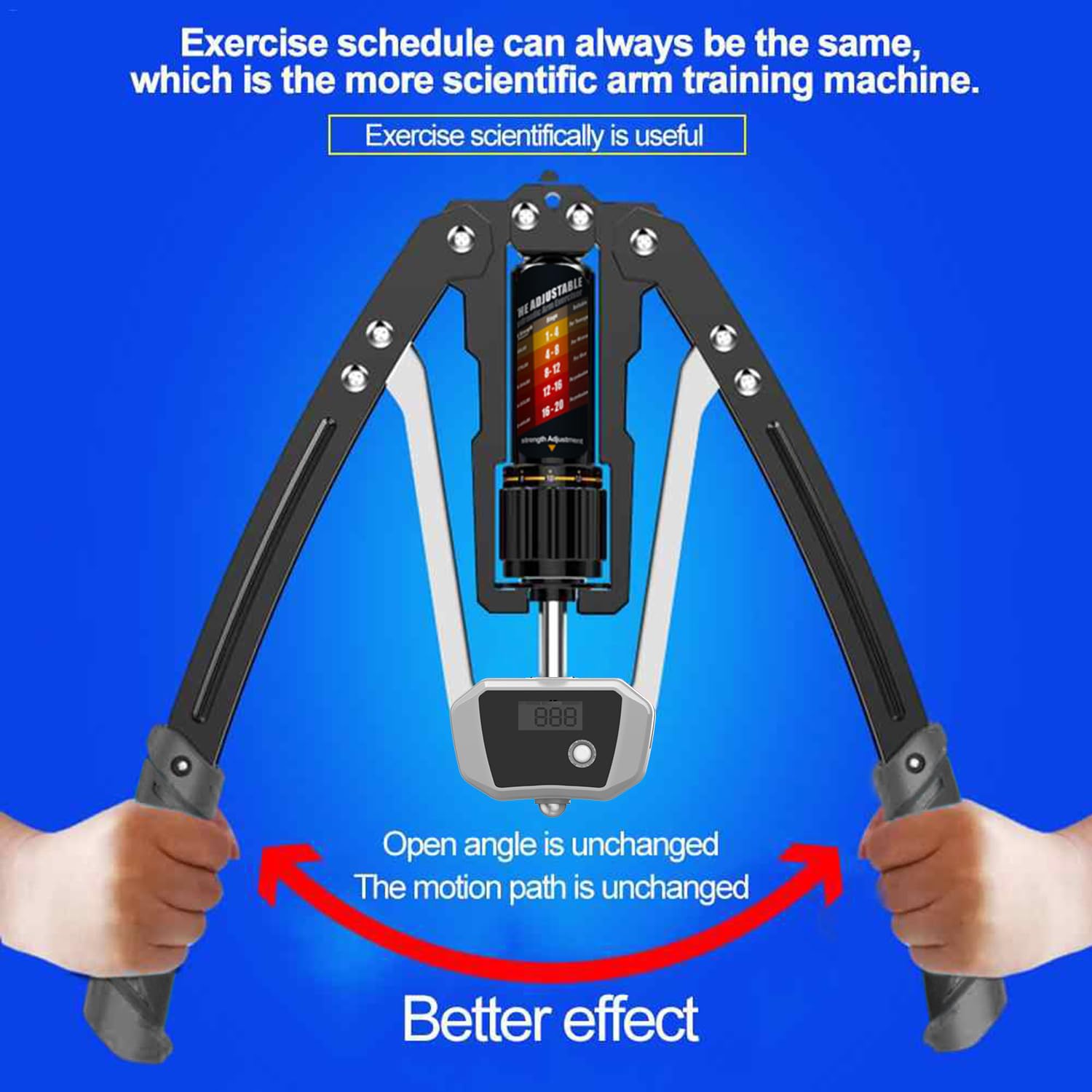 Twister Arm Exerciser – Adjustable 22–440 lb Hydraulic Chest & Arm Trainer