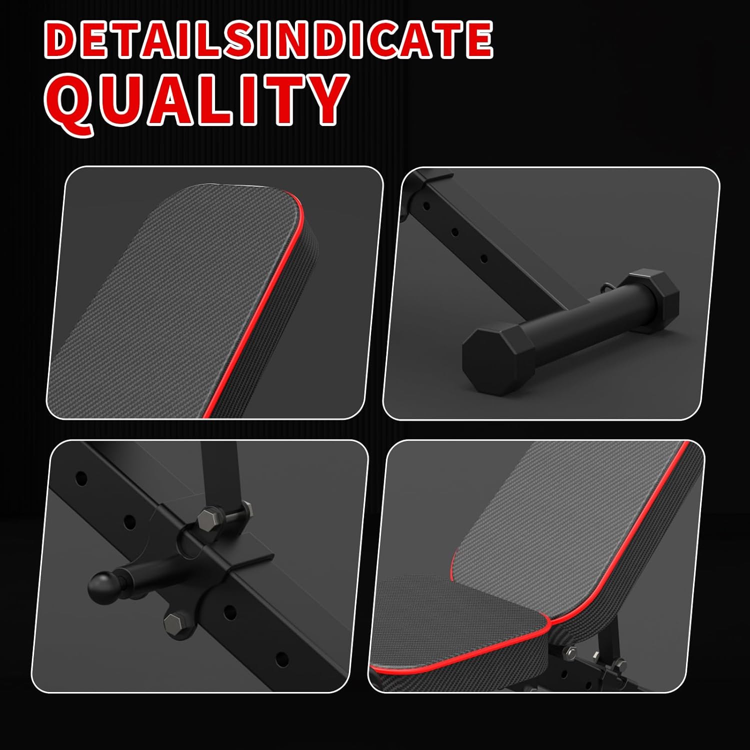 Adjustable Utility Weight Bench – Foldable Home Gym Bench for Strength Training