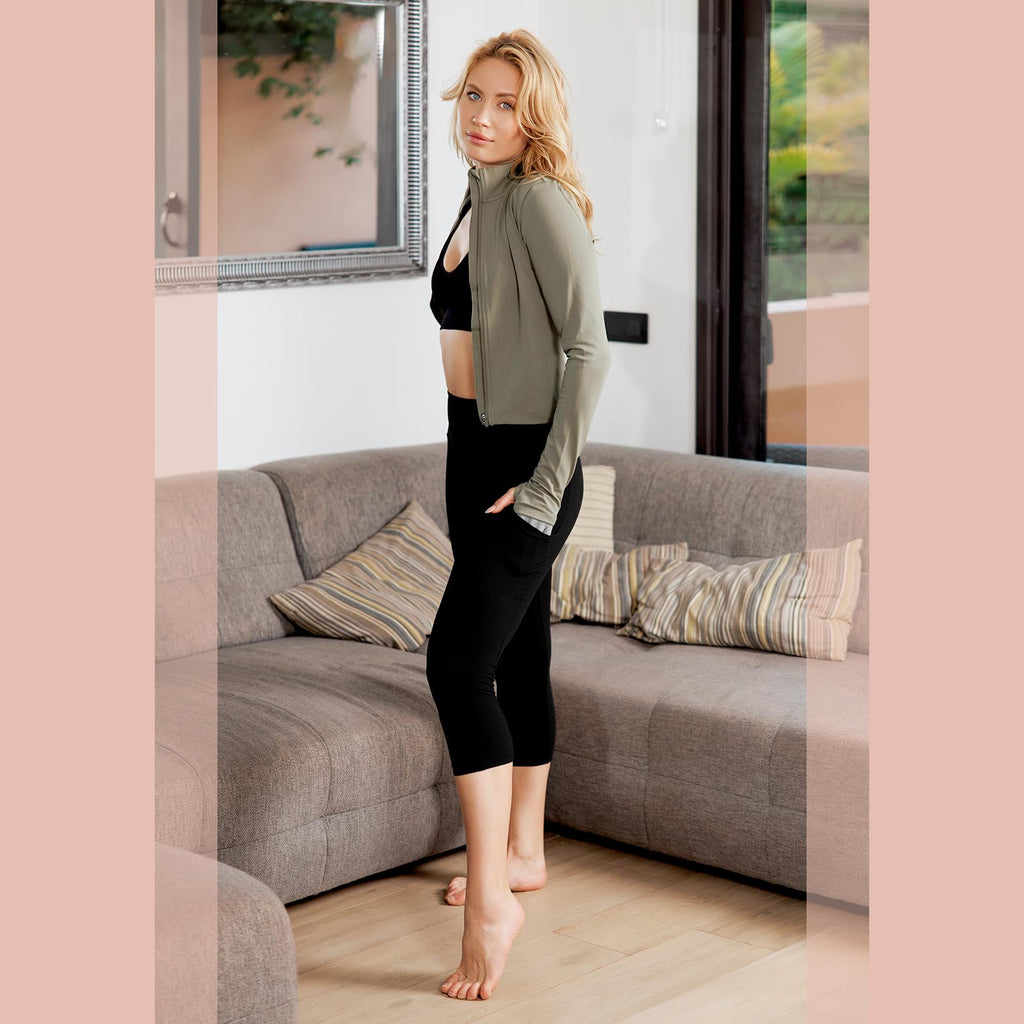 Women's High-Waisted Leggings with Pockets – Buttery-Soft Yoga Pants