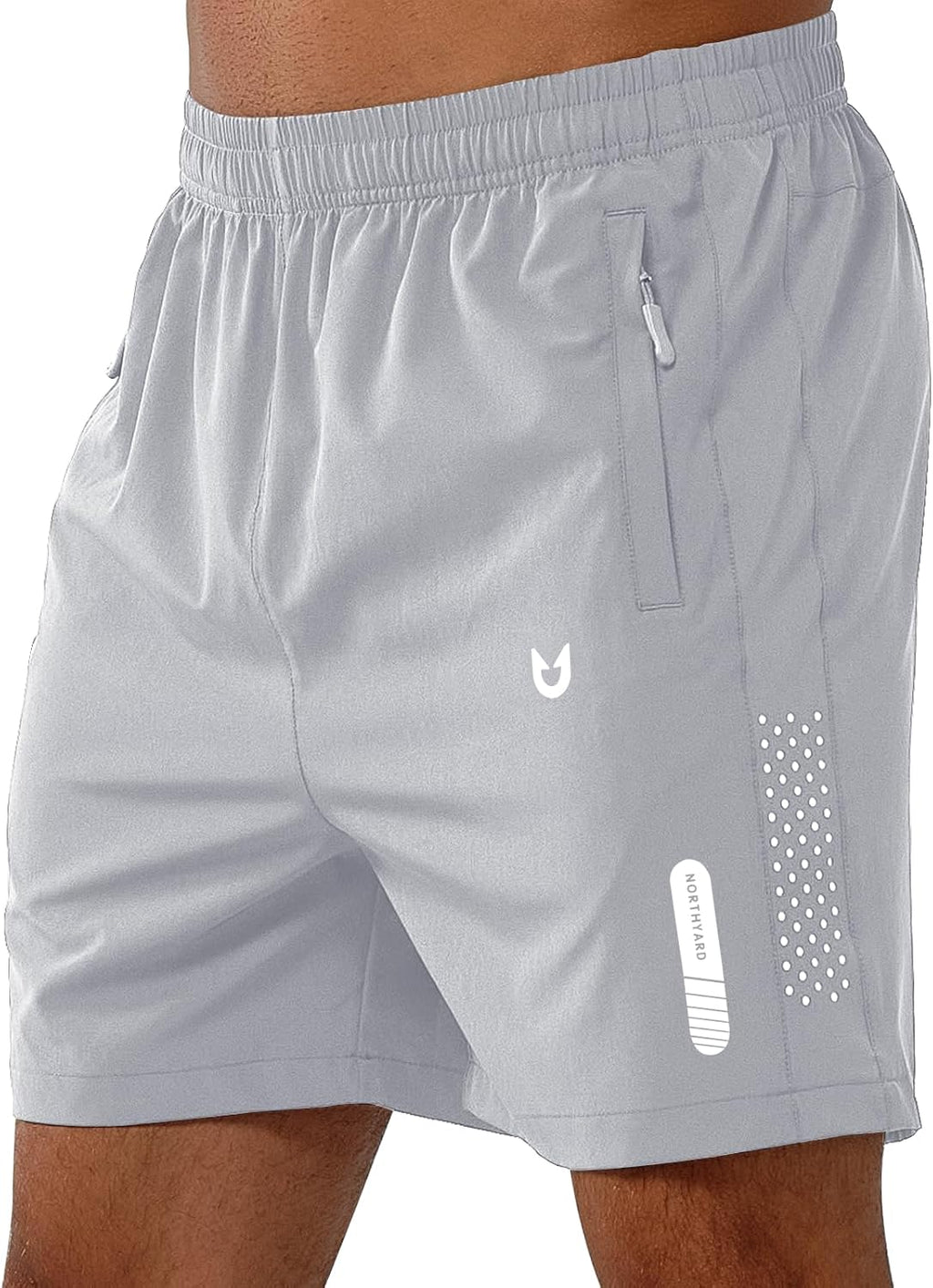 Men's Athletic Running Shorts – Lightweight Quick-Dry with Zipper Pockets