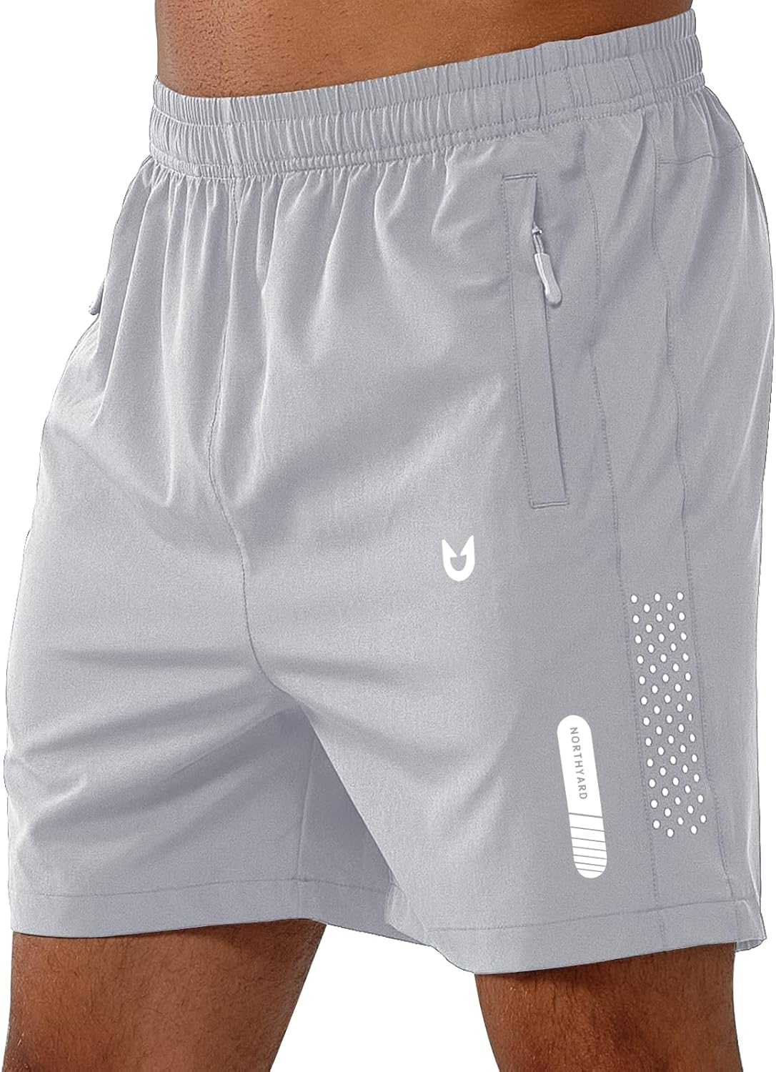 Men's Athletic Running Shorts – Lightweight Quick-Dry with Zipper Pockets