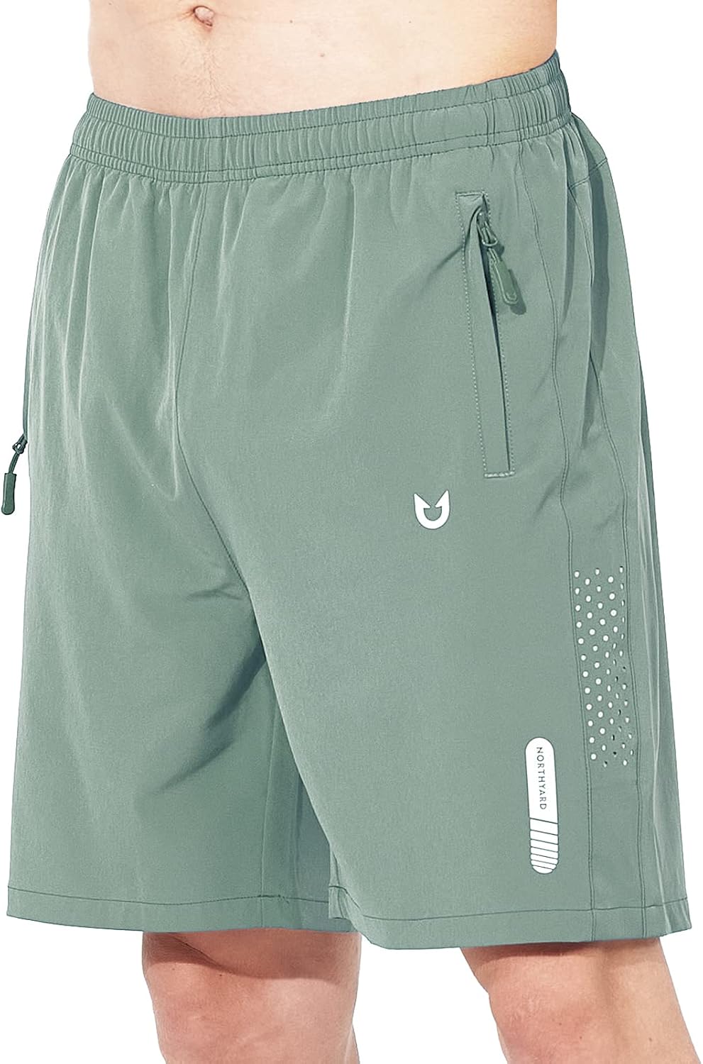 Men's Athletic Running Shorts – Lightweight Quick-Dry with Zipper Pockets