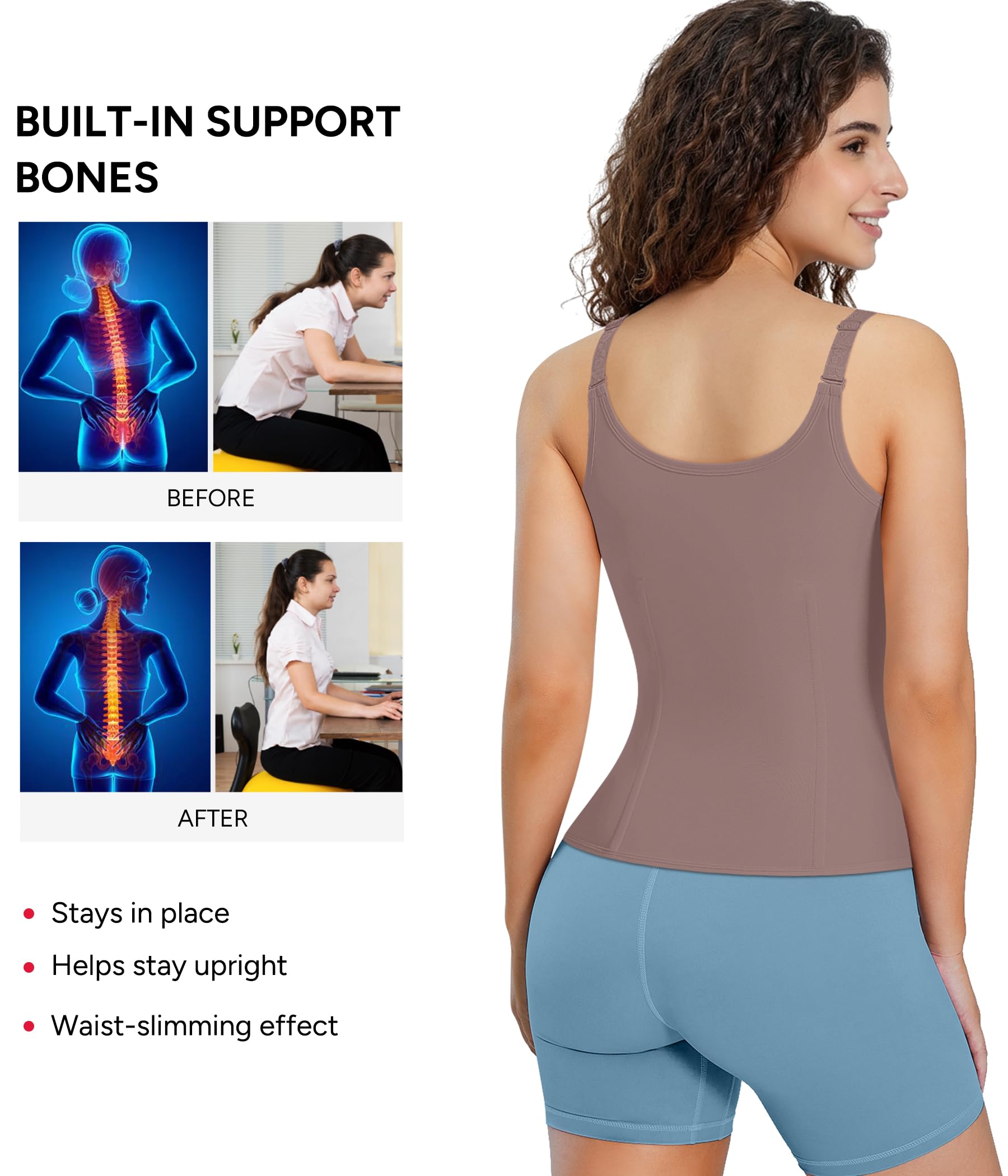 Waist Trainer Corset with Zipper – Adjustable Tummy-Control Shapewear for Women