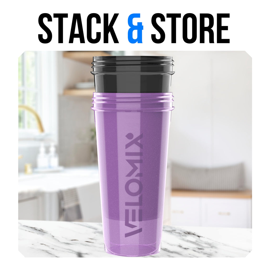 Protein Shaker Bottles 2-Pack – 28 oz Leak-Proof Shaker Cups with Wire Whisks