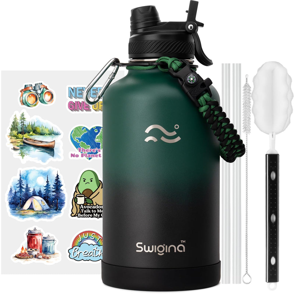 Insulated Water Bottle with Silicone Boot – 24 oz, Cold 36 Hrs / Hot 18 Hrs