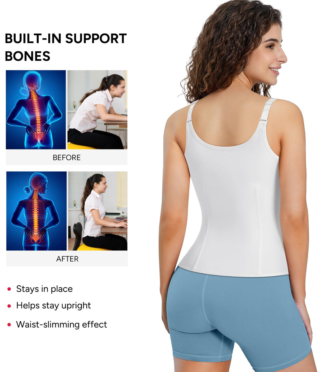 Waist Trainer Corset with Zipper – Adjustable Tummy-Control Shapewear for Women