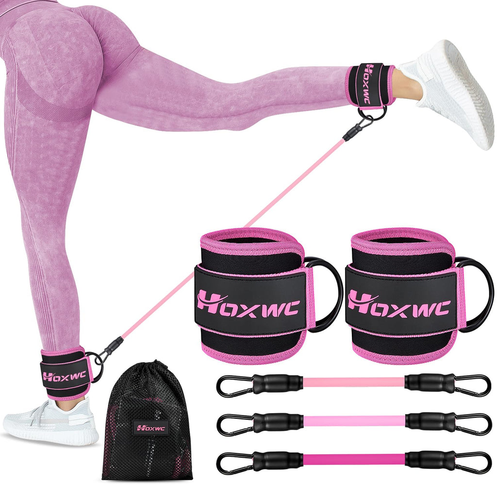 Ankle Resistance Bands with Cuffs – Glute & Leg Booty Workout Bands