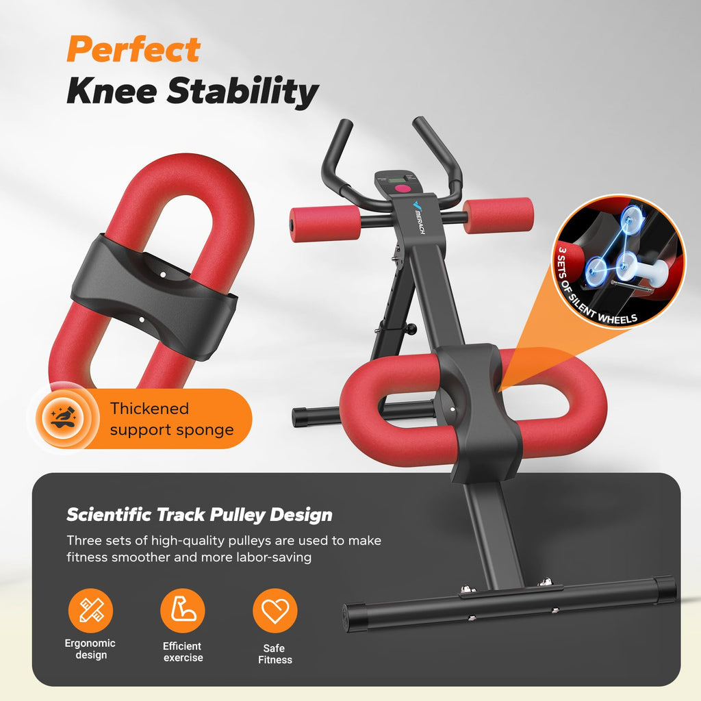 Foldable Ab Machine – Adjustable Core & Abdominal Trainer for Home Workouts