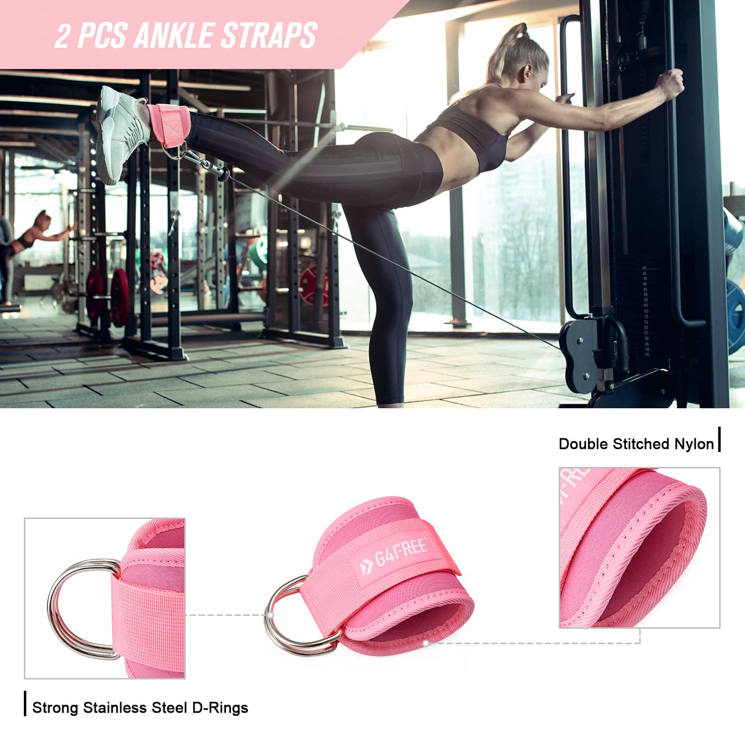 9-Piece Barbell Pad Set – Squat & Hip Thrust Cushion with Resistance Bands & Straps