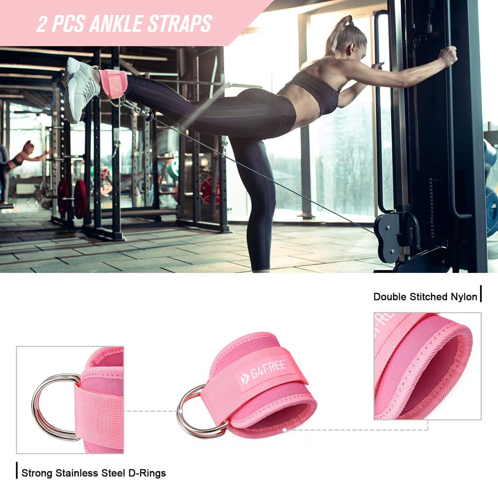 9-Piece Barbell Pad Set – Squat & Hip Thrust Cushion with Resistance Bands & Straps