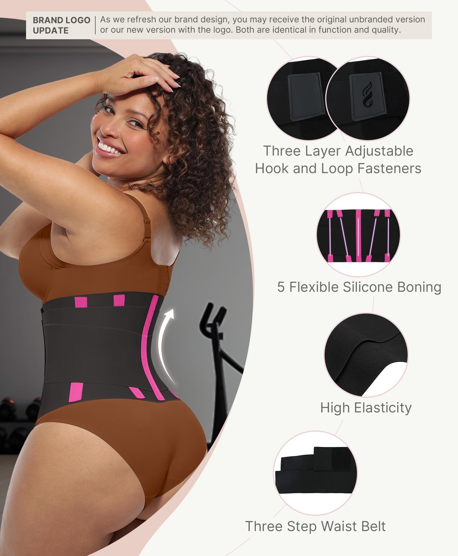 Waist Trainer Trimmer Belt – Tummy Control Ab Belt & Body Shaper for Women & Men