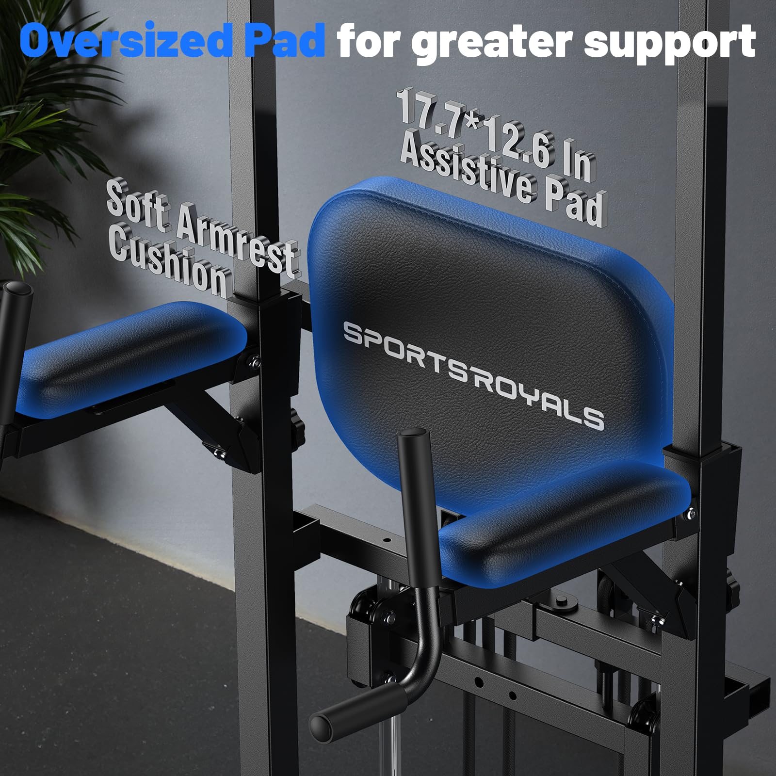 Power Tower Pull Up & Dip Station – 450 lb Capacity Home Gym Strength Trainer