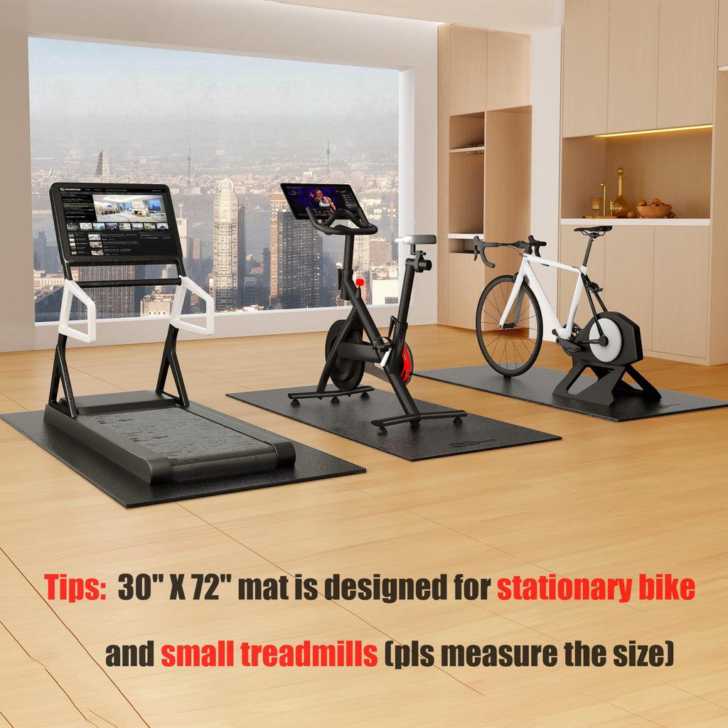 Exercise Bike & Treadmill Floor Mat – 6mm Hardwood Floor & Carpet Protector