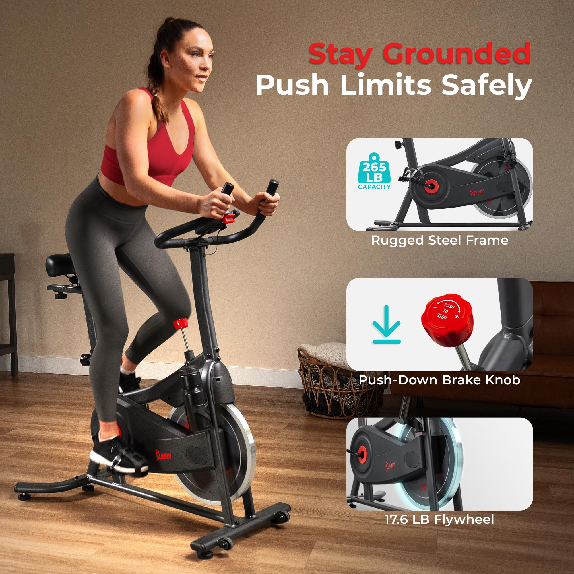 Smart Magnetic Indoor Cycling Bike – Quiet Belt Drive Exercise Bike for Home Cardio