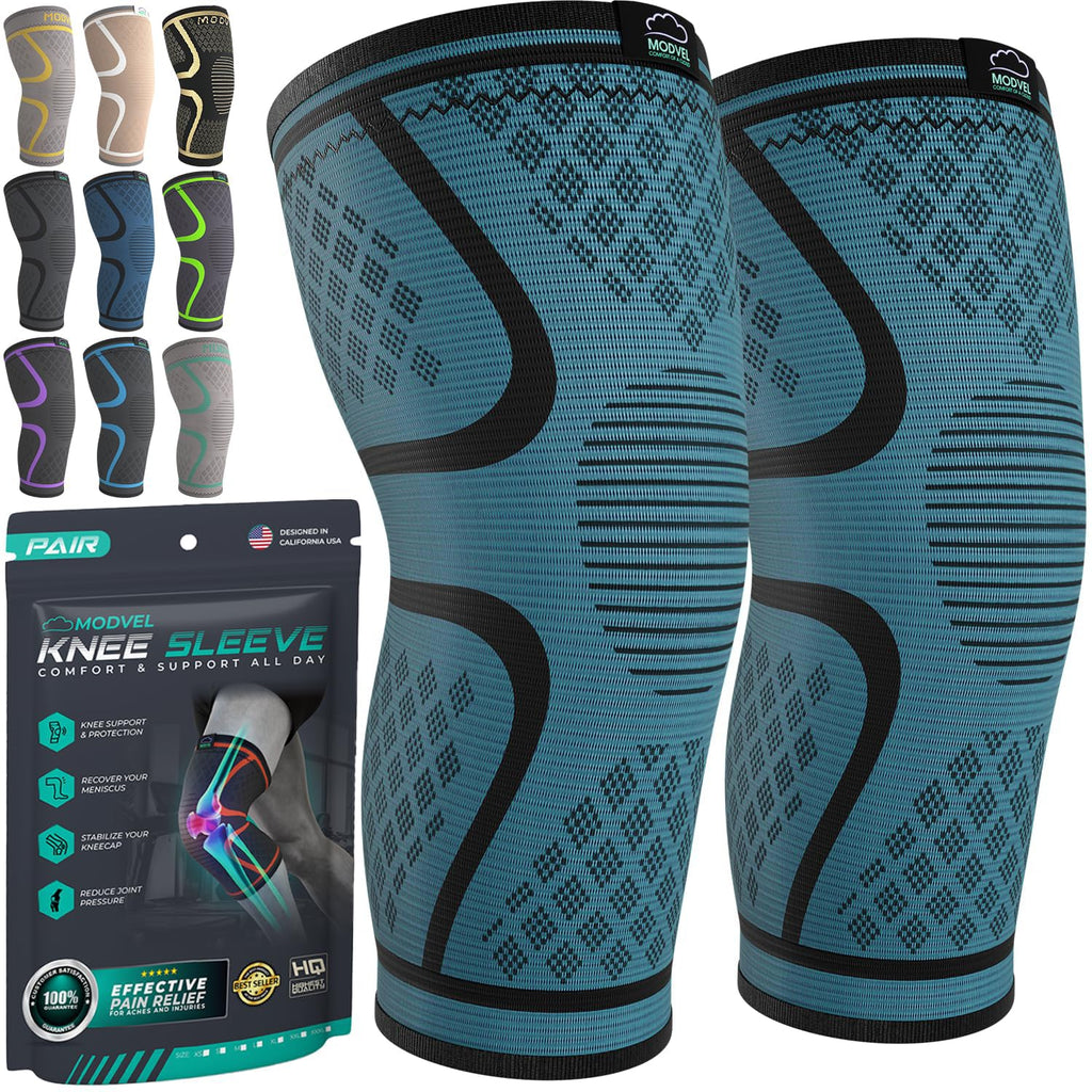 Compression Knee Brace (2-Pack) – Support Sleeves for Workouts & Joint Pain Relief