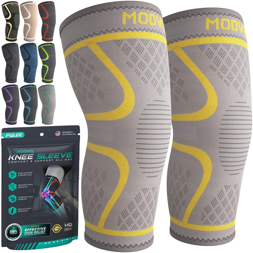 Compression Knee Brace (2-Pack) – Support Sleeves for Workouts & Joint Pain Relief