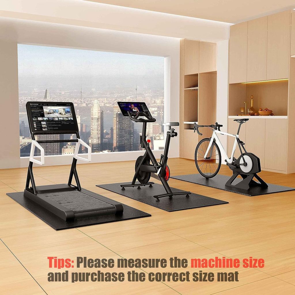 Exercise Bike & Treadmill Floor Mat – 6mm Hardwood Floor & Carpet Protector