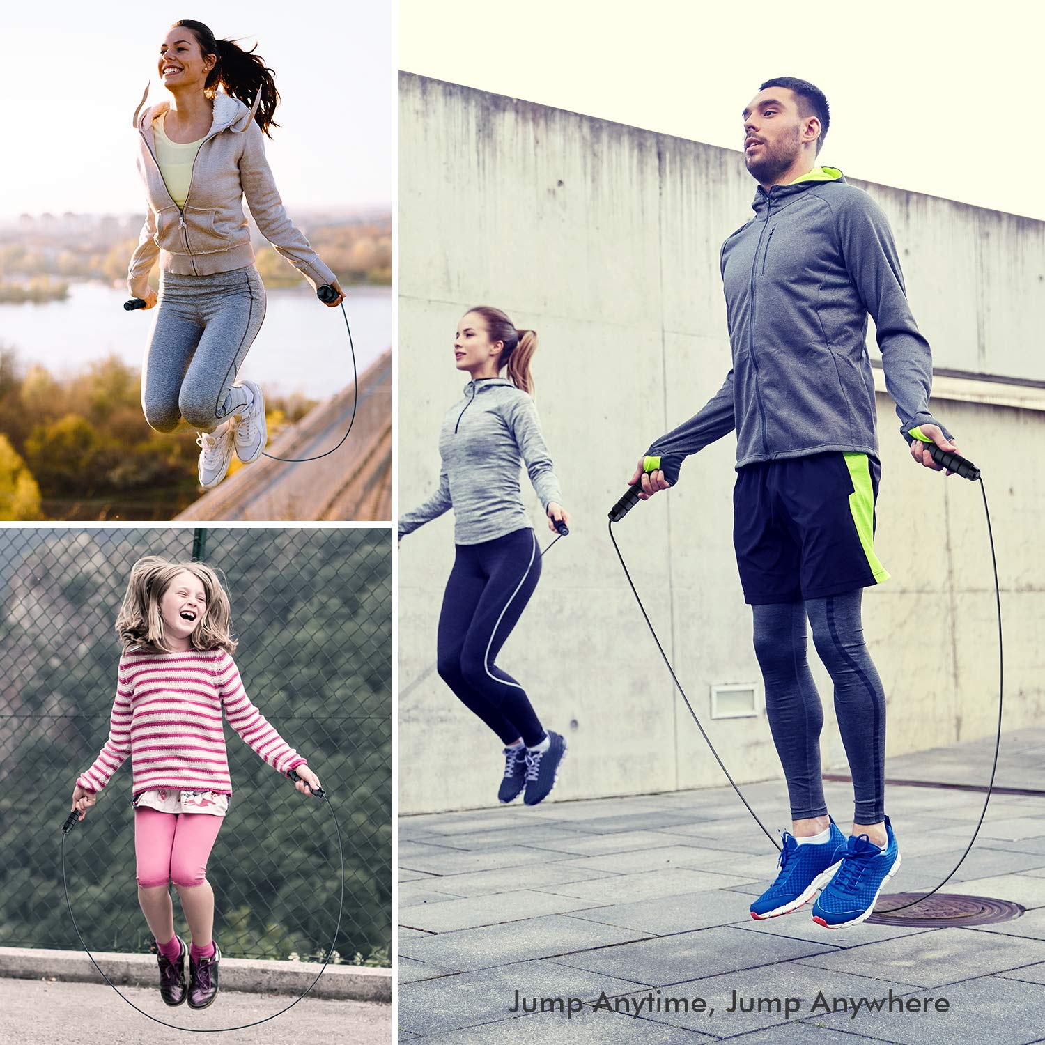 Speed Jump Rope – Tangle-Free Adjustable Cable with Ball Bearings for Cardio & Fat Burning