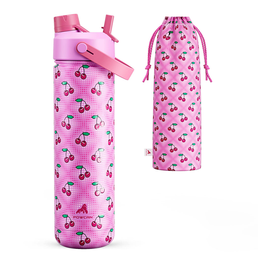 40 oz Insulated Water Bottle – 2-in-1 Straw & Spout Lid, Keeps Cold 24 Hours