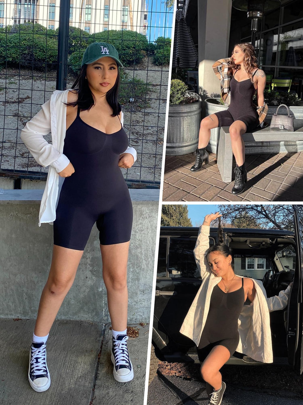 Tummy-Control Bodysuit Shaper – Mid-Thigh Body Shaper Shorts for a Lifted Look