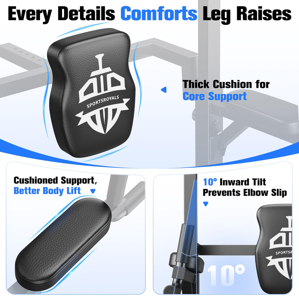 Power Tower Pull Up & Dip Station – 450 lb Capacity Home Gym Strength Trainer