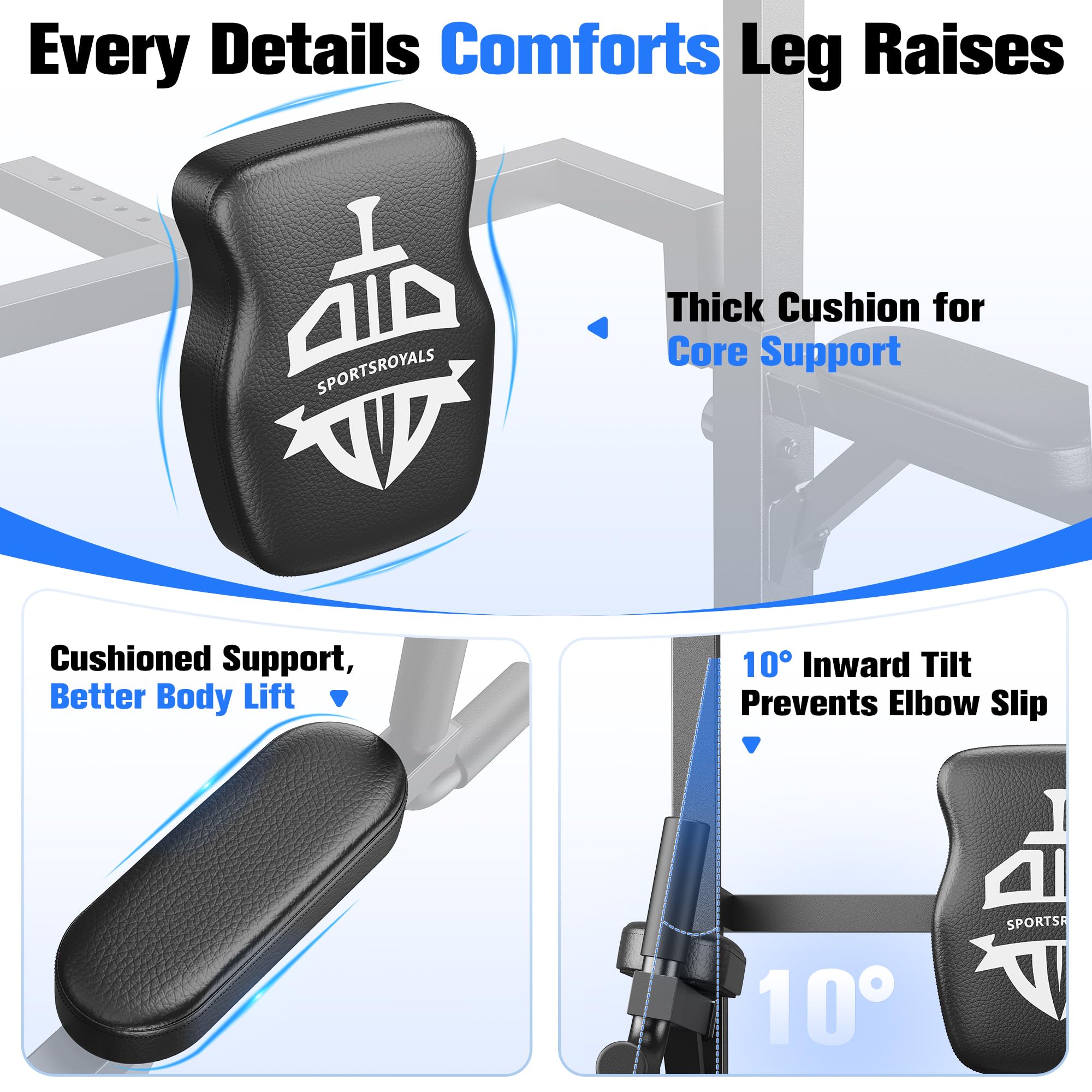 Power Tower Pull Up & Dip Station – 450 lb Capacity Home Gym Strength Trainer