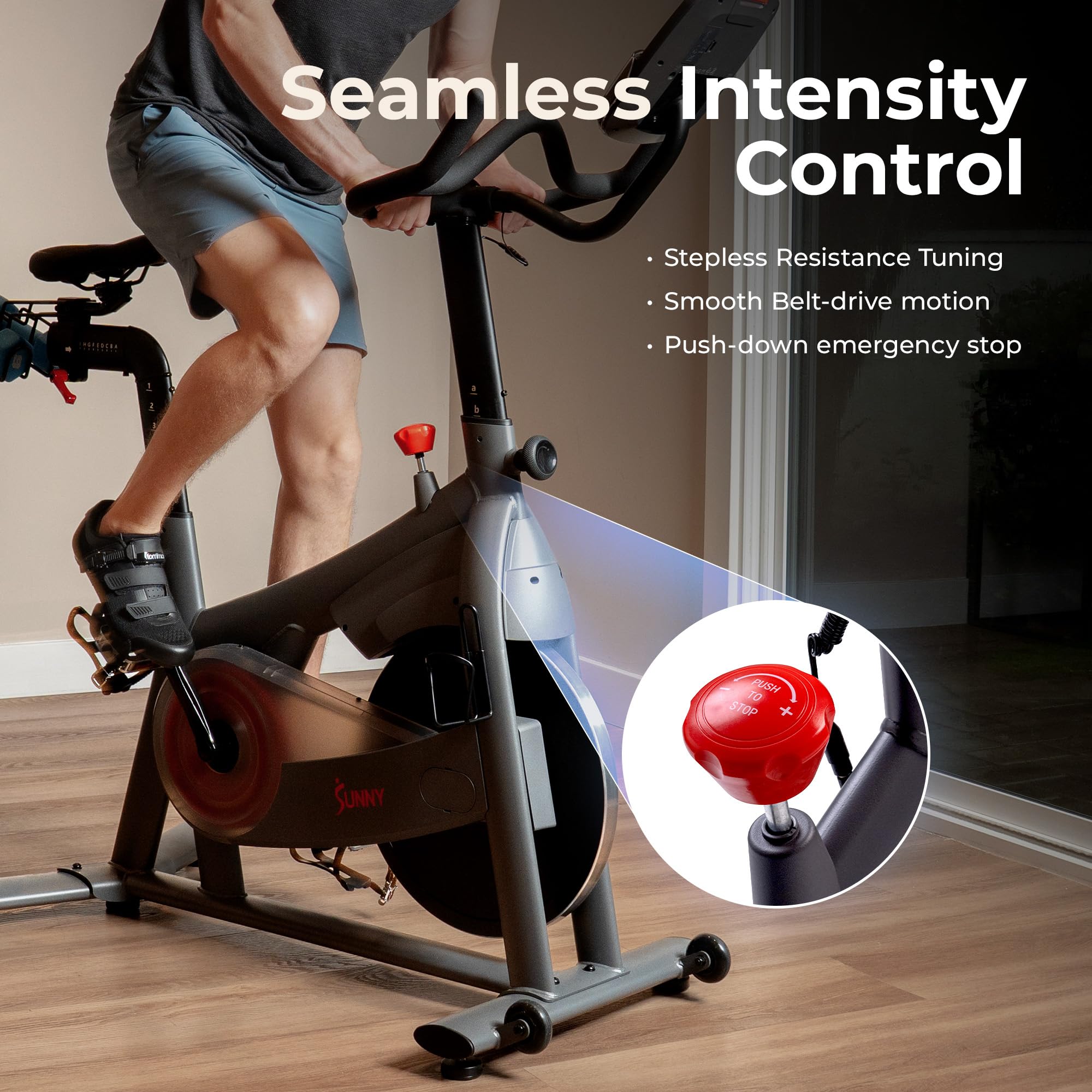 Smart Magnetic Indoor Cycling Bike – Quiet Belt Drive Exercise Bike for Home Cardio
