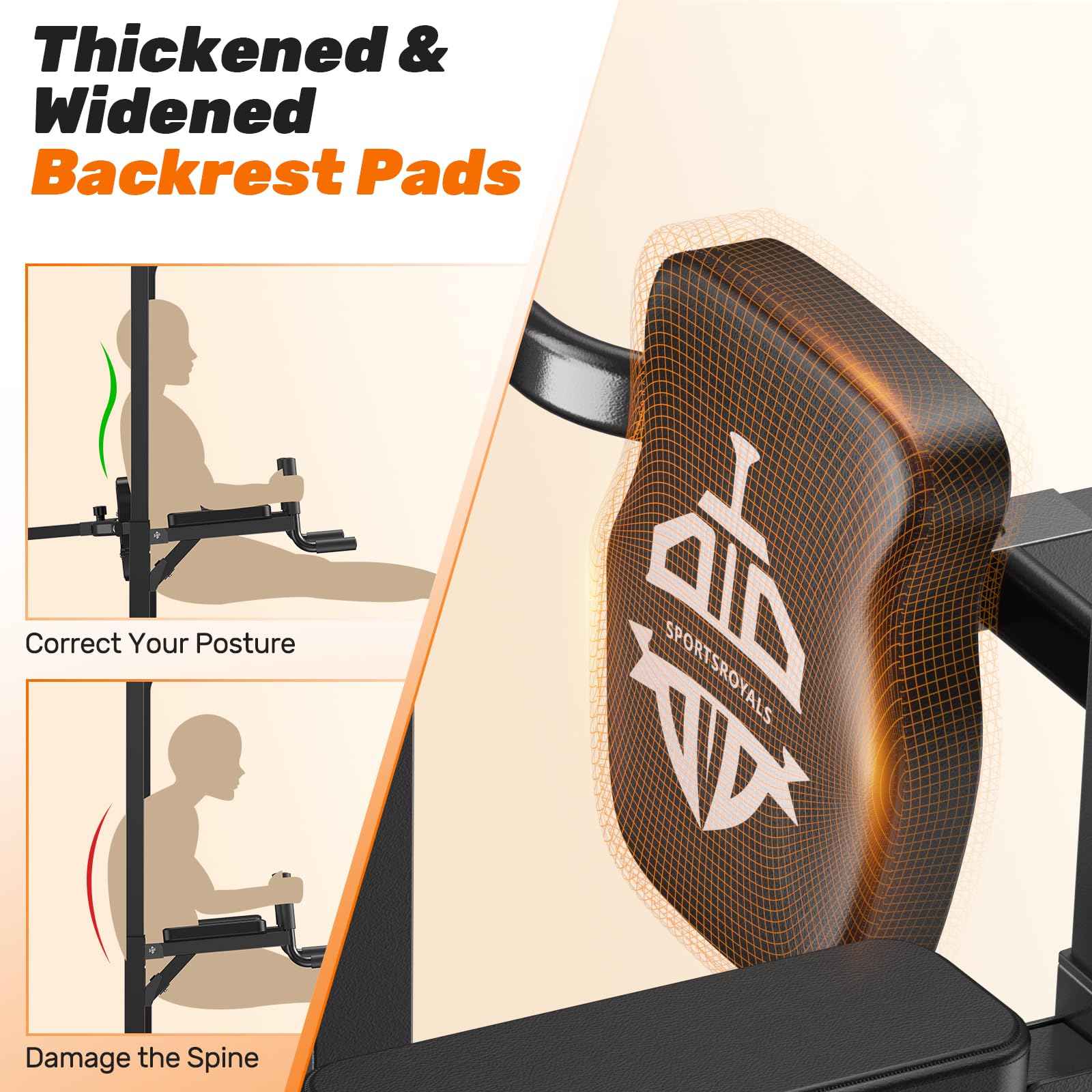 Power Tower Pull Up & Dip Station – 450 lb Capacity Home Gym Strength Trainer