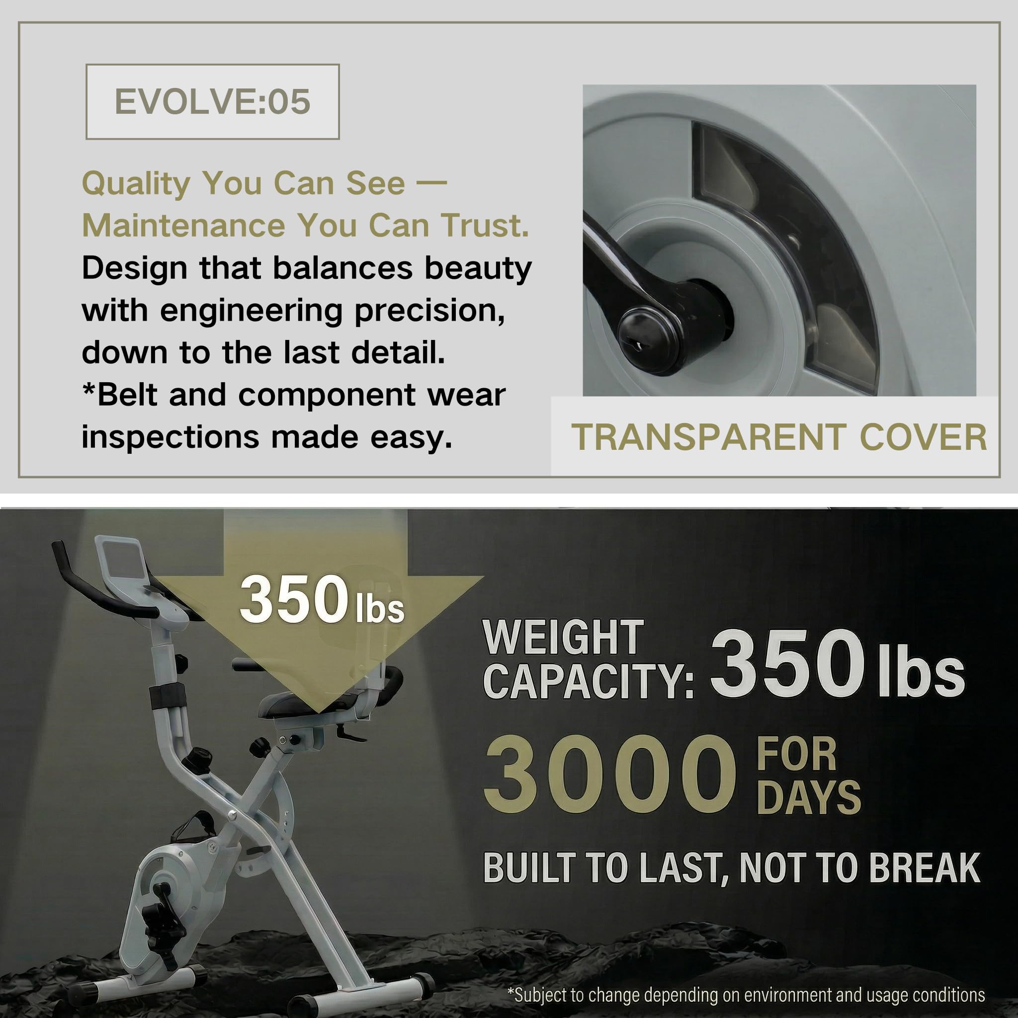 5-in-1 Foldable Exercise Bike – 16-Level Magnetic Indoor Cycling Bike, 350 lb Capacity