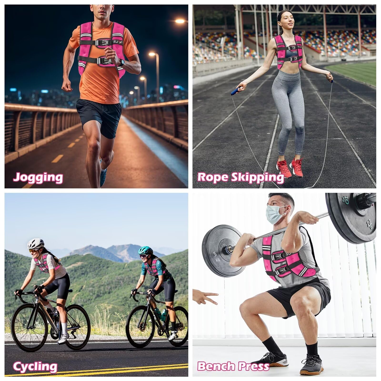 Women's Weighted Vest – Reflective Adjustable Vest for Running & Workouts