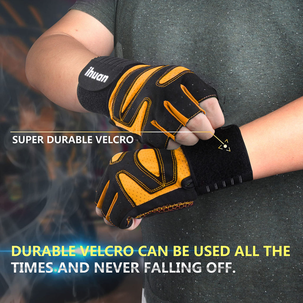 Weight Lifting Gloves with Wrist Wrap Support – Gym Gloves for Men & Women