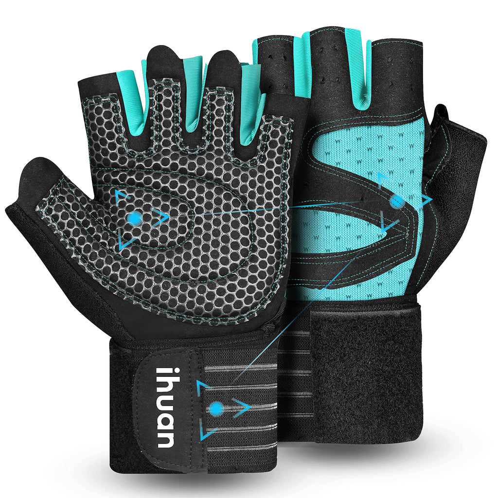 Weight Lifting Gloves with Wrist Wrap Support – Gym Gloves for Men & Women