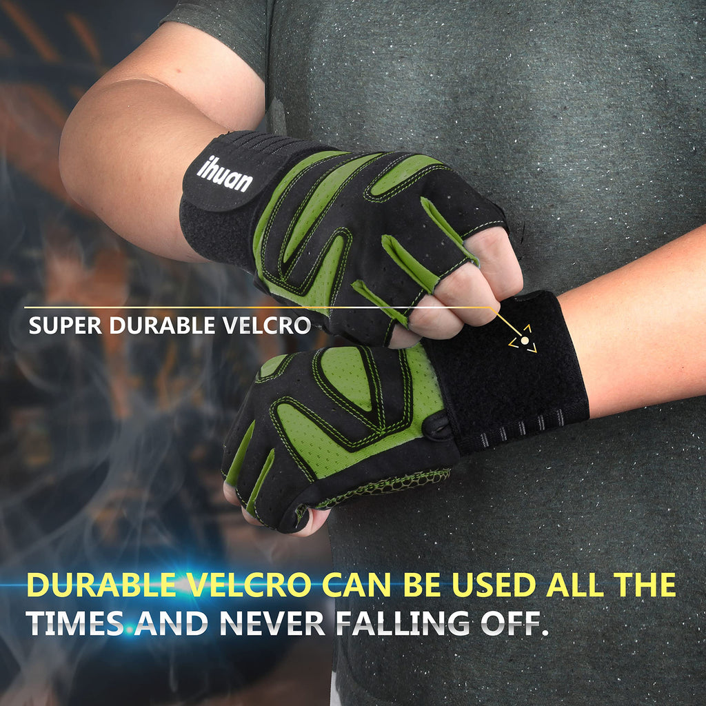 Weight Lifting Gloves with Wrist Wrap Support – Gym Gloves for Men & Women
