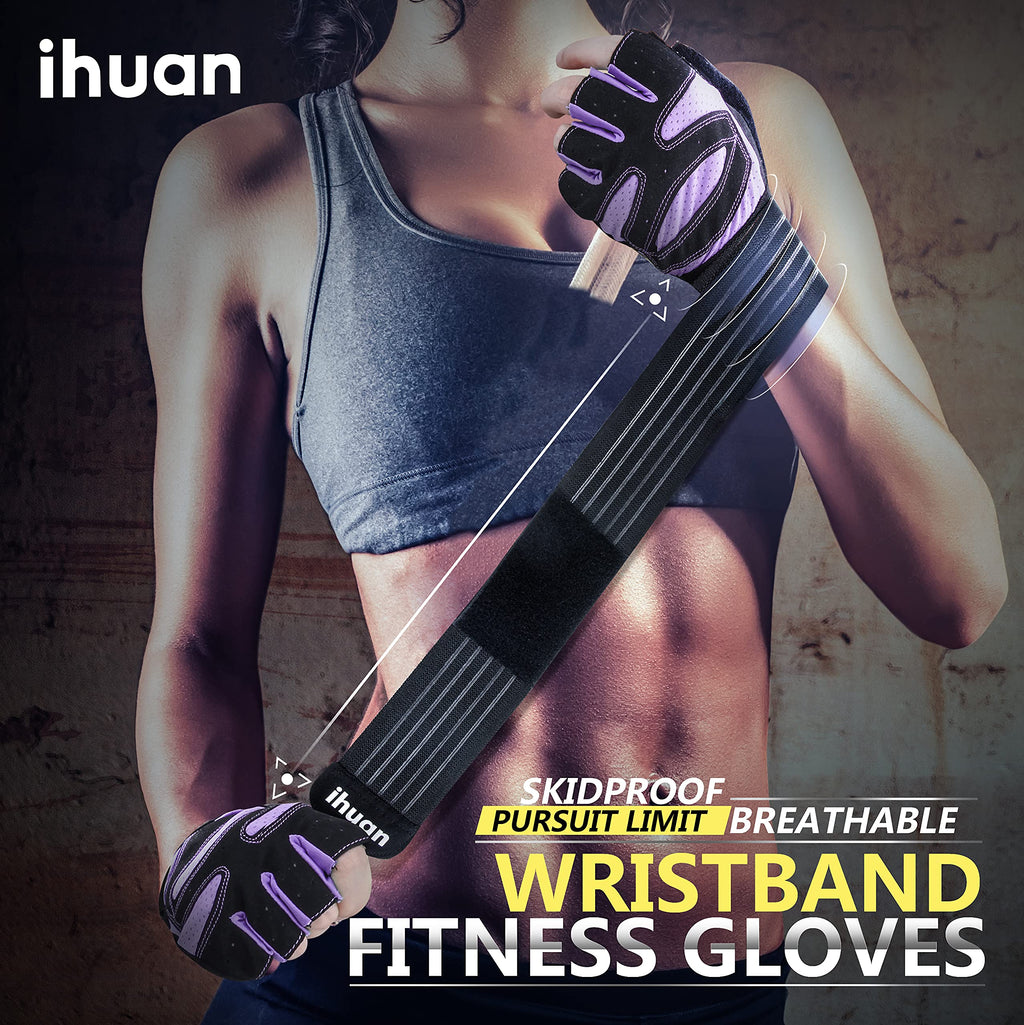 Weight Lifting Gloves with Wrist Wrap Support – Gym Gloves for Men & Women