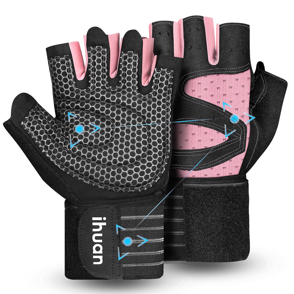 Weight Lifting Gloves with Wrist Wrap Support – Gym Gloves for Men & Women