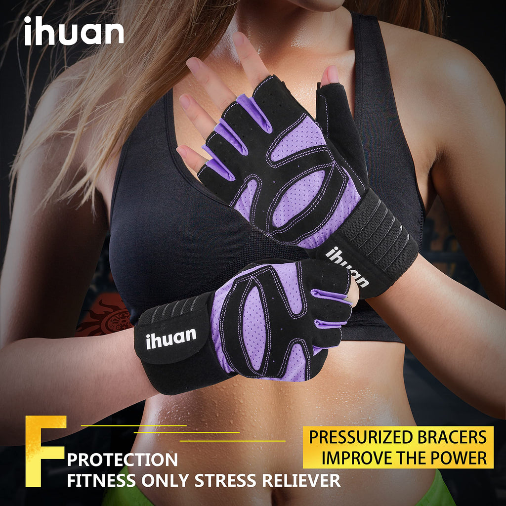 Weight Lifting Gloves with Wrist Wrap Support – Gym Gloves for Men & Women