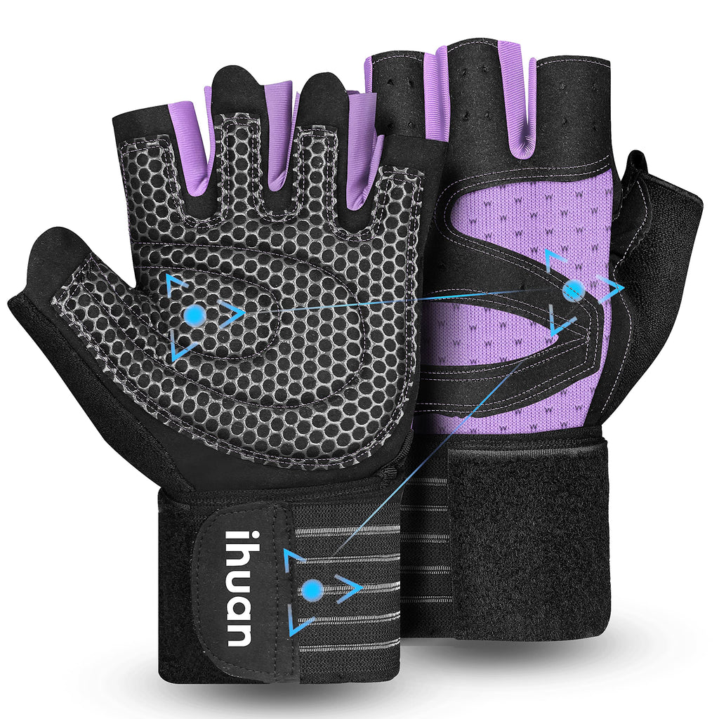 Weight Lifting Gloves with Wrist Wrap Support – Gym Gloves for Men & Women